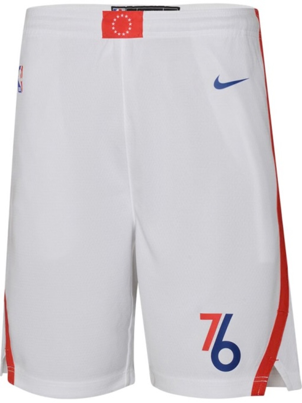 NIKE PHILADELPHIA 76ERS YOUTH WHITE CITY EDITION SWINGMAN SHORTS